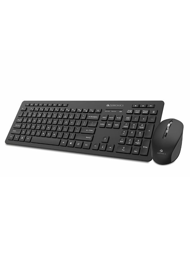 Zebronics Zeb-Companion 500 2.4GHz Wireless Keyboard & Mouse Combo, USB Nano Receiver, Chiclet Keys, Ultra Silent, Power On/Off Switch, Rupee Key, for PC/Mac/Laptop - Image 5